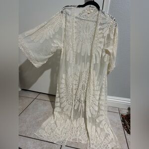 Half sleeve swim cover up
